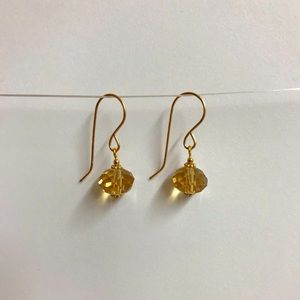 Crystal faceted earrings